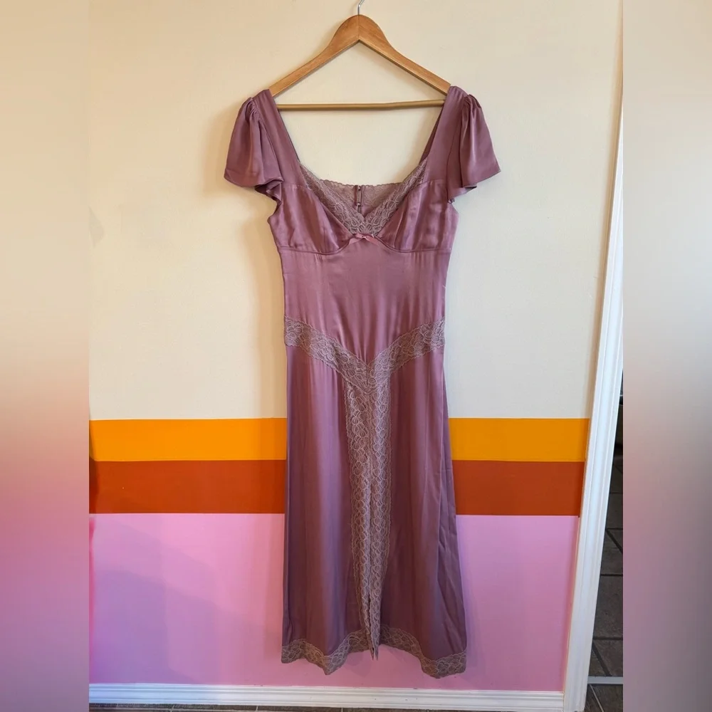 free people Pink Skies Midi Dress - Picture 4 of 11